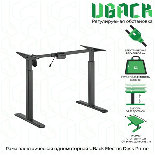    () UBack Electric Desk Prime    71-119 , ,  24750