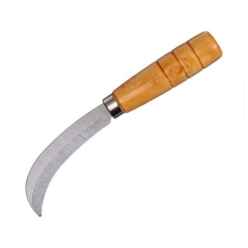 Нож садовый, 18 см, с деревянной ручкой 153р