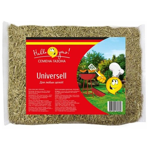 Семена газонной травы Универсальная UNIVERSELL GRAS 0,3кг для дачи, сада, огорода, теплицы / рассады в домашних условиях 496р