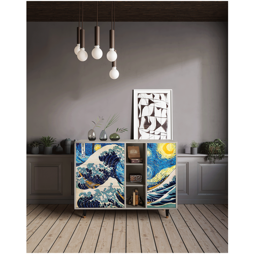  - STORYZ - BS2 The Great Wave off Kanagawa by Hokusai, 125 x 97 x 48 ,  48990