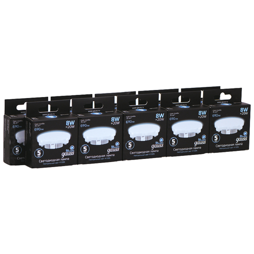   GAUSS LED GX53 8W 4100K ( 10.) 2580