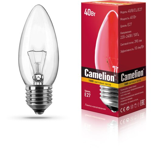 Camelion B E27 40W   40/B/CL/E27 (. 318293) 83