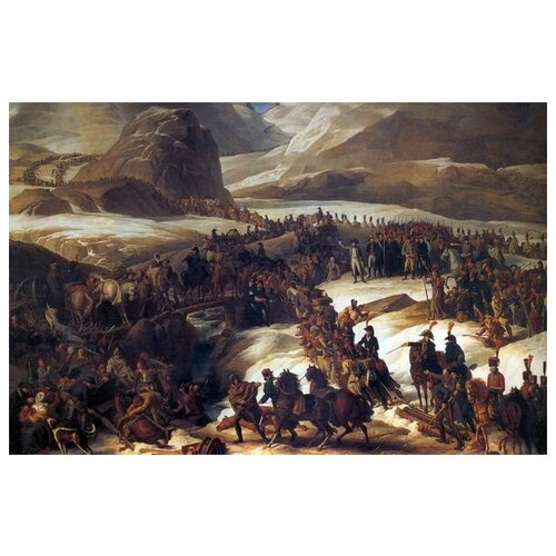      -  , 20  1800 (Passage of the Great Saint Bernard the French army, May 20, 1800)   46. x 30. 1350