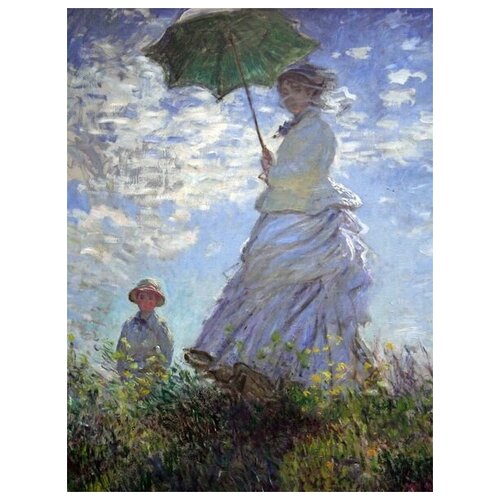       ,      (Woman with a Parasol, Madame Monet and her Son)   30. x 40. 1220