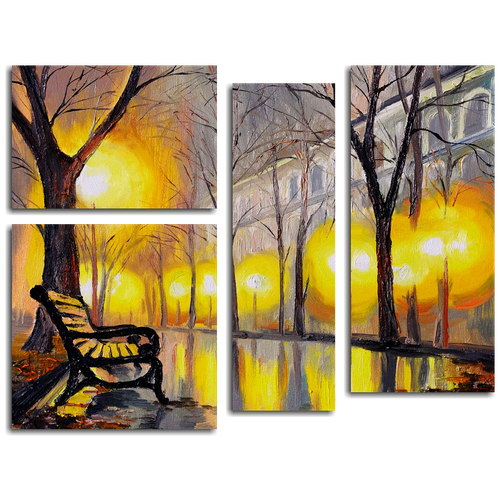   Oil painting of autumn street 11889  2715