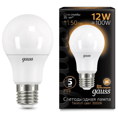 ����� LED A60 12�� E27 220V 2700K 