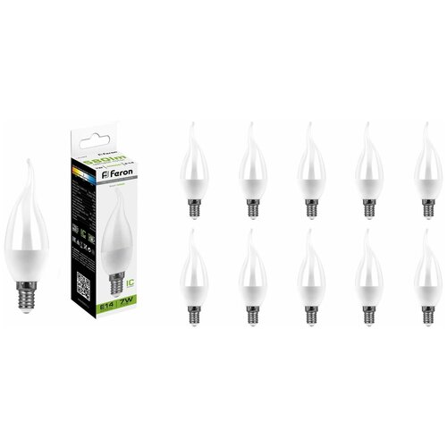 �������� ������������ Feron 7W 230V E14 ����� �� ����� 580�� 4000�, �������� 10��. 825�