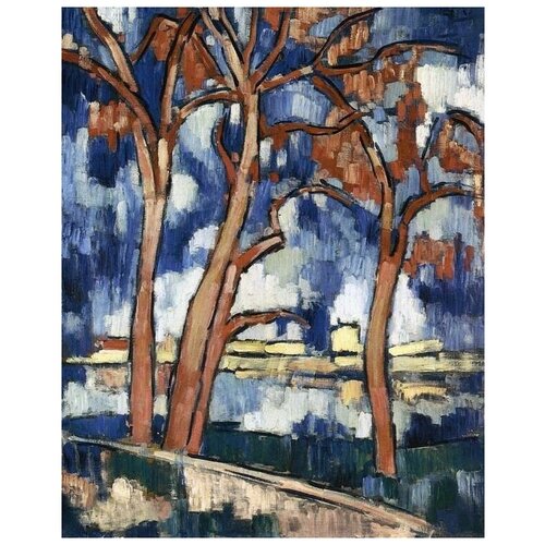       (Landscape with red trees)   40. x 50. 1710