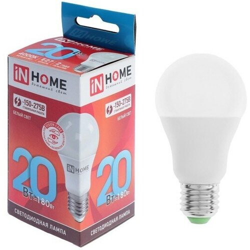    IN HOME LED-A60-VC, 27, 20 , 230 , 4000 , 1900 ,  334  IN HOME