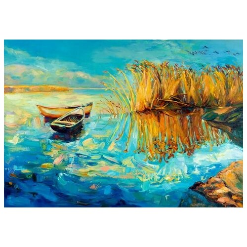       (Boats on the shore) 1 71. x 50. 2580