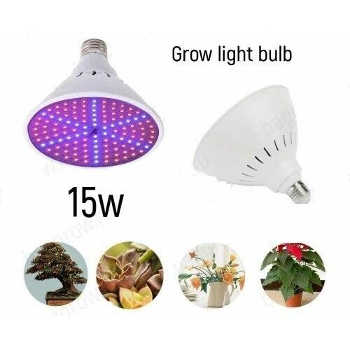   ,     E27, 15W grow light bulb 460