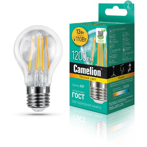   CAMELION LED13-A60-FL/830/E27 165