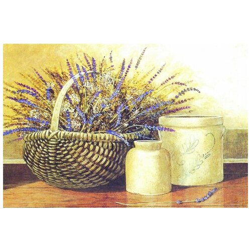       (Basket with flowers) 75. x 50. 2690