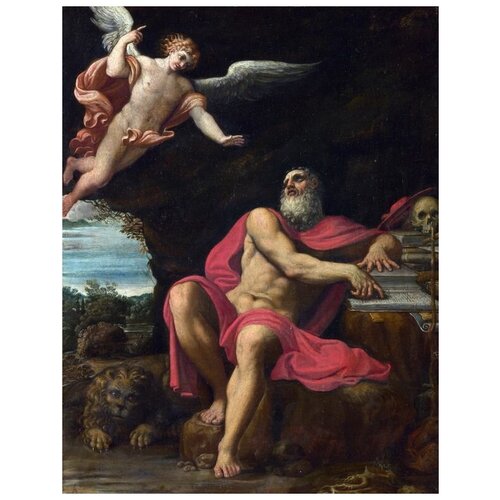       ( The Vision of Saint Jerome)   50. x 65. 2410