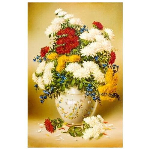        (Flowers in a vase) 74   30. x 46.,  1350   