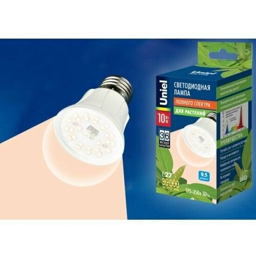        LED-A60-10W/SPFR/E27/CL PLP01WH,  3000  UNIEL