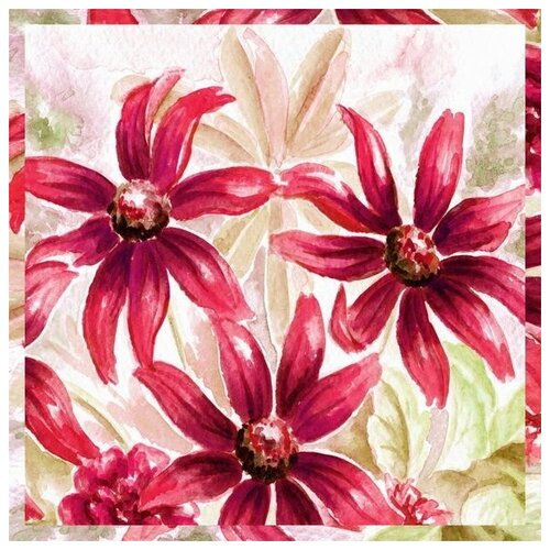      (Maroon flowers) 1 60. x 60. 2570