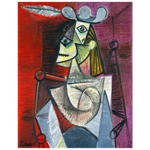       (Woman in an Armchair) 40. x 51. 1750