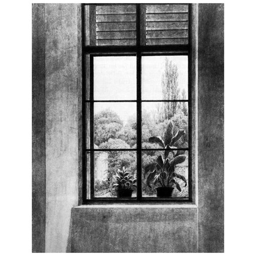       (Fenster mit Parkpartie)    40. x 52. 1760