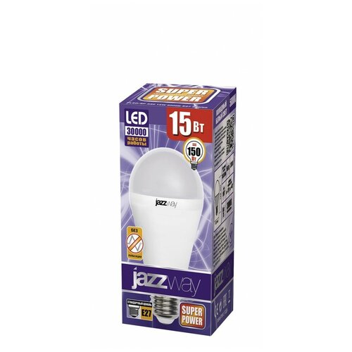   PLED- SP A60 15W E27 5000K (15W=150, 1400Lm) 230/50 Jazzway 298