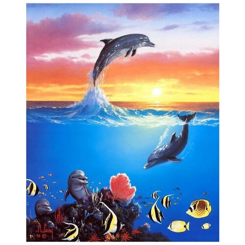      (Dolphins) 2   40. x 49.,  1700   