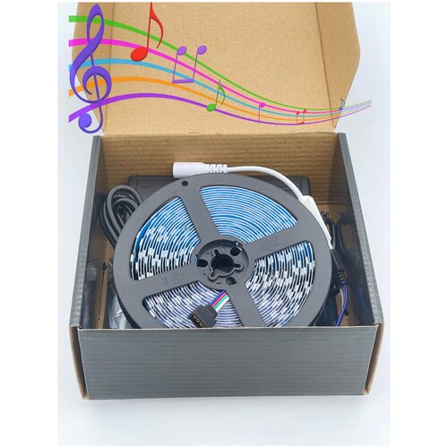 �������� ������������ ����� 14,4W RGB 5050-60D-IP20, 12V � ����������������� RGB (5� � �� �������), ���������� 2150�