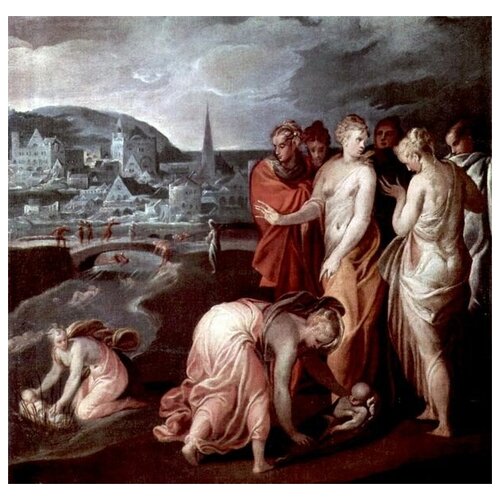        (The rescue of Moses from the water)    52. x 50. 2040