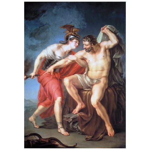             (Self-immolation on the pyre of Hercules in the presence of his friend Philoctetes)   50. x 72. 2590