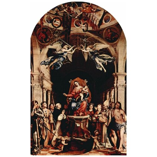           (Madonna Enthroned with Angels and Saints)   40. x 64. 2060