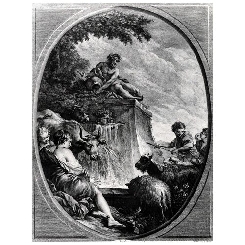       (Shepherds at a Fountain)   40. x 53. 1800