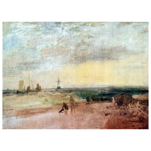          (Coast Scene with Fishermen and Boats) Ҹ  68. x 50.,  2480   