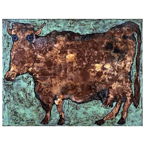        (The Cow with the Subtile Nose)   39. x 30. 1210