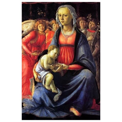          (The Virgin with the child and five angels)   50. x 75.,  2690   