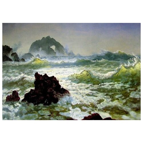       (Rocks by the Sea)   71. x 50. 2580