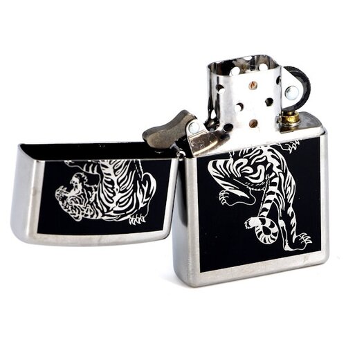    ZIPPO 207 Tigre   Brushed Chrome -  3910