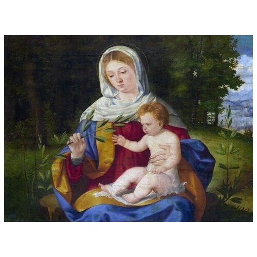          (The Virgin and Child with a Shoot of Olive)   40. x 30. 1220