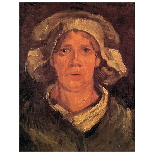        (Head of a Peasant Woman with White Cap 6)    50. x 65. 2410