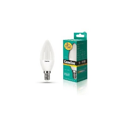 CAMELION LED8-C35/830/E14 ����� ������������ E14 �35 8W (75W) 220V ������ BasicPower CAMELION 470�
