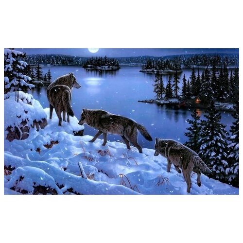      (Wolves) 3 48. x 30.,  1410   