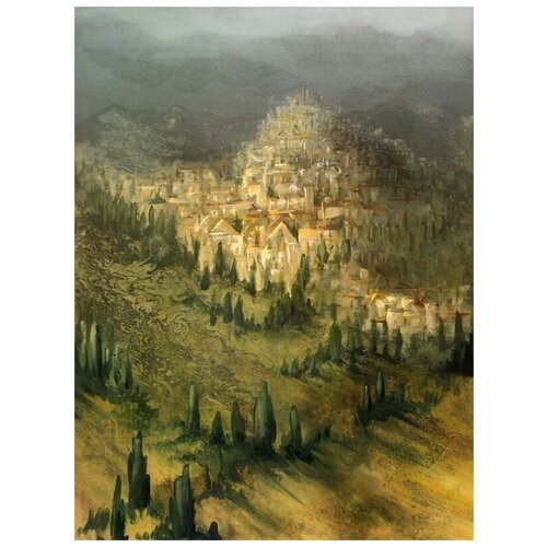       (City on a hill) 40. x 54. 1810