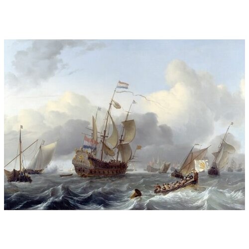      (The Eendracht and a Fleet of Dutch Men-of-war)   71. x 50. 2580