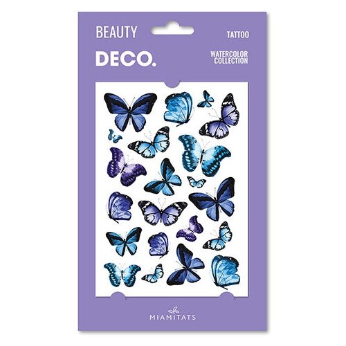    `DECO.` WATERCOLOR COLLECTION by Miami tattoos  (Butterfly) 711