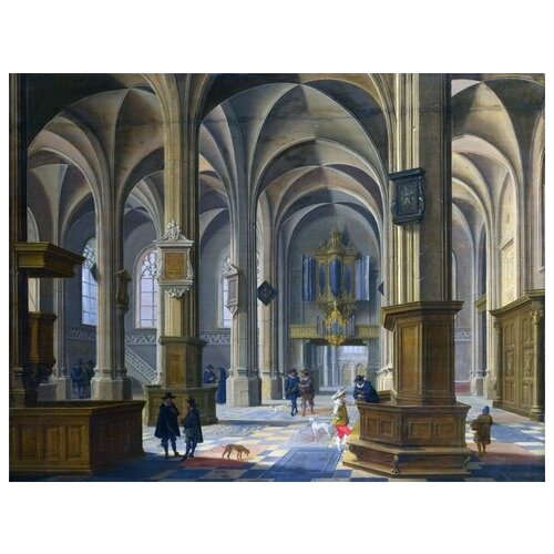 ����������� �� ������ �������� (Interior of St Cunerakerk, Rhenen) ������ ���������� ��� 39��. x 30��. 1210�