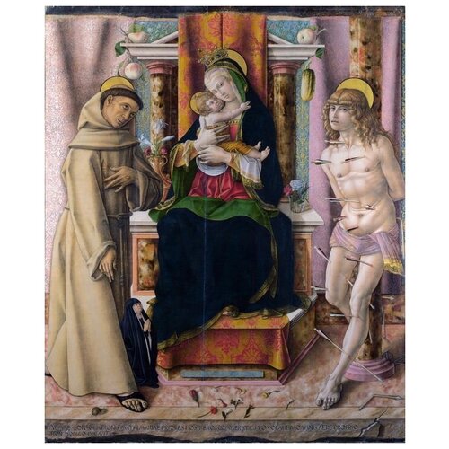            (The Virgin and Child with Saints Francis and Sebastian0   50. x 61. 2300