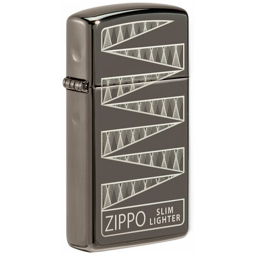     ZIPPO Slim 49709 65th Anniversary Collectible   Black Ice  10210