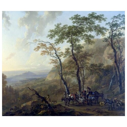         (Mountainous Landscape with Muleteers)   47. x 40. 1640