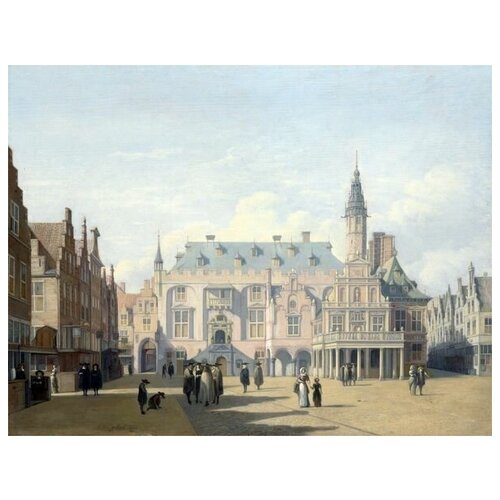          (The Market Place and Town Hall, Haarlem)   52. x 40.,  1760   