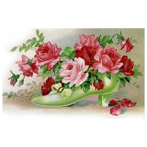       (Roses in a shoe) 63. x 40. 2050