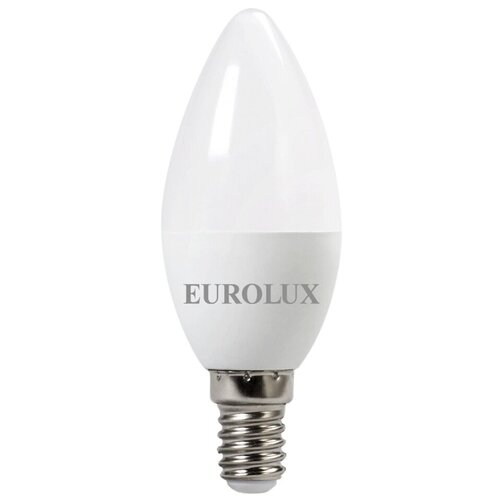 ����� ������������ (10��) �����, 6��, �����������, �14 EUROLUX LL-E-C37-6W-230-4K-E14 798�