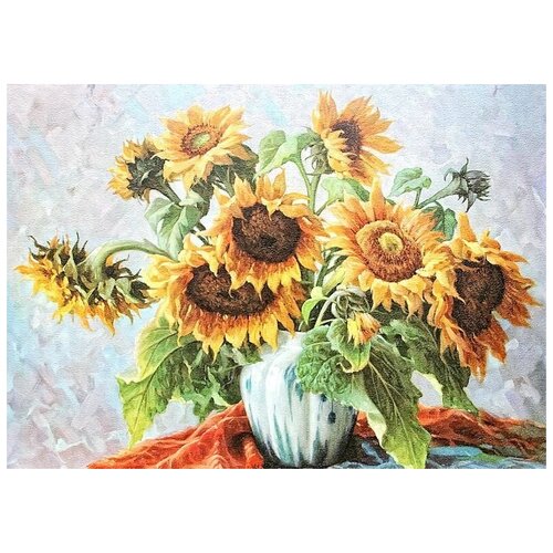 ������ �� ������ ���������� (Sunflowers) �15 56��. x 40��. 1870�